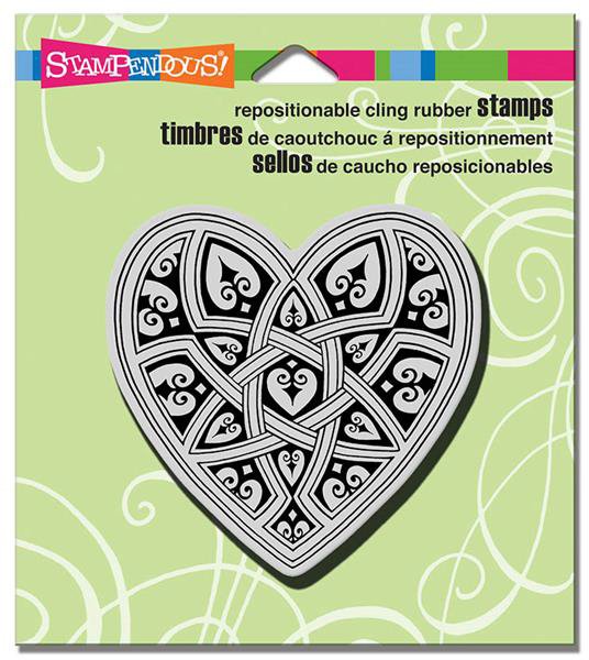 Stampendous Cling Rubber Stamps - Gothic Heart