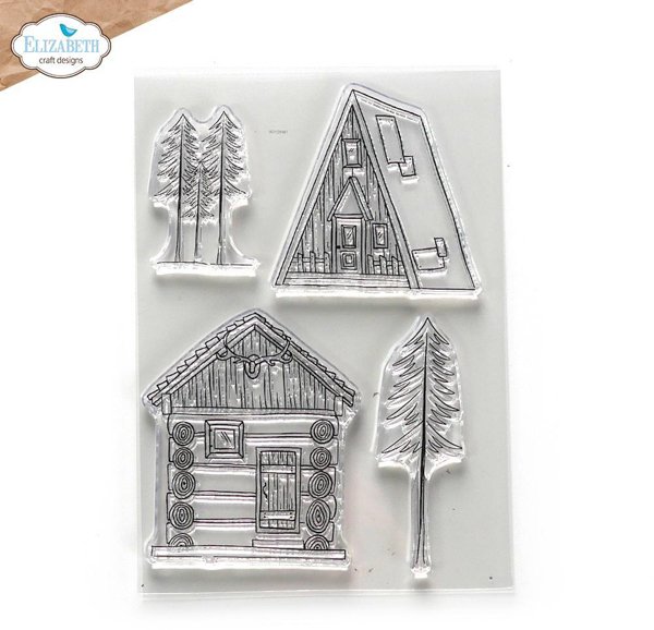 Elizabeth Crafts Designs - Cabin Love Stamp set