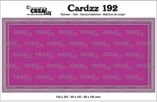 Crealies Crealies Cardzz no 192 Slimline L CLCZ192