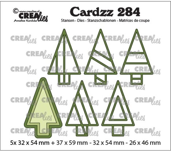 Crealies Crealies Cardzz Elements Trees CLCZ284