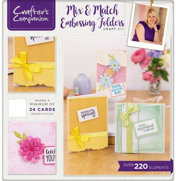 Crafter's Companion Crafters Companion - Mix and Match Embossing Folders Craft Kit