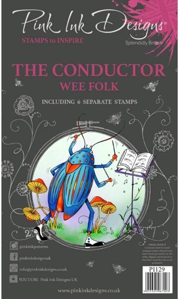 Pink Ink Pink Ink Designs The Conductor A6 Clear Stamp Set