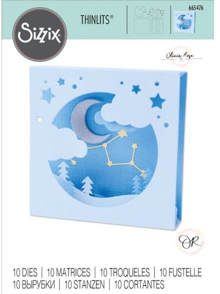 Sizzix Sizzix Thinlits Die - Celestial Box Card by Olivia Rose 665476