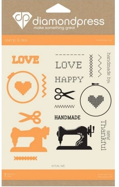 Diamond Press Stamp and Die Set - Handmade Love