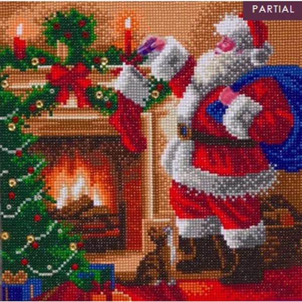 Craft Buddy Craft Buddy “Santa's Stocking” 30x30cm Crystal Art Kit CAK-A140M