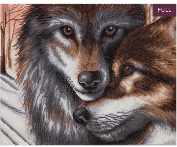 Craft Buddy Craft Buddy “Wolves: A Winter's Tale” 40x50cm Crystal Art Kit CAK-A154L
