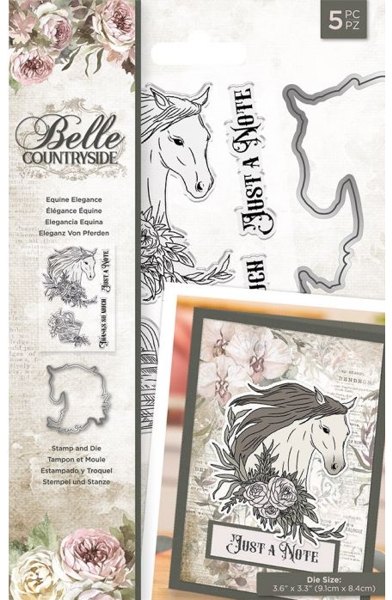 Crafter's Companion Belle Countryside - Stamp & Die Set - Equine Elegance