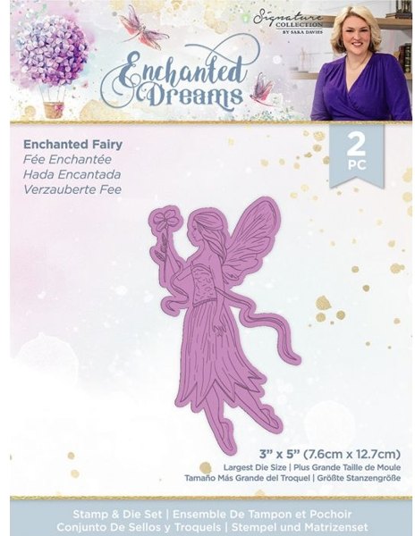 Crafter's Companion Sara Davies Enchanted Dreams Stamp & Die Set - Enchanted Fairy