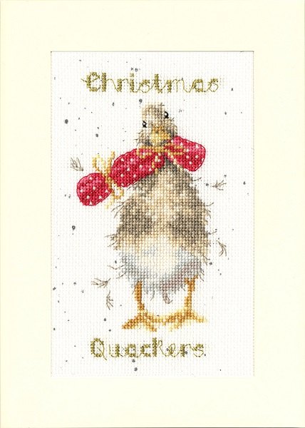 Bothy Threads Bothy Threads Christmas Quackers Hannah Dale Christmas Card Counted Cross Stitch Kit XMAS48