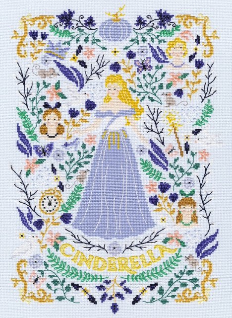 Bothy Threads Bothy Threads On The Stroke Of Midnight Cinderella Counted Cross Stitch Kit XVS2