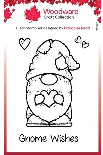 Woodware Woodware Clear Singles Little Gnome 3.8 in x 2.6 in Stamp