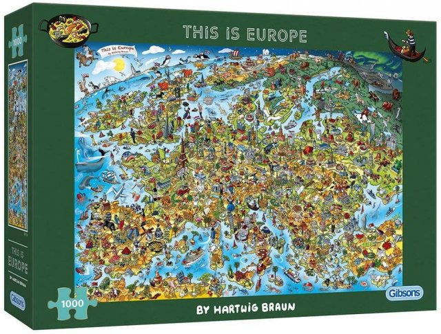 Gibsons Gibsons This Is Europe 1000 Piece jigsaw Puzzle New G7113