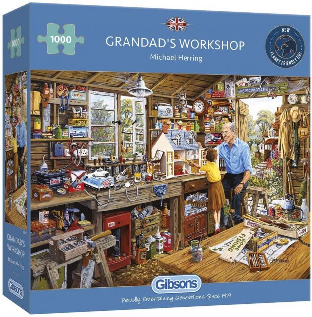 Gibsons Gibsons Grandads Workshop 1000 Piece jigsaw Puzzle New G6061