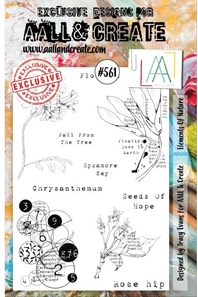 Aall & Create Aall & Create A5 Stamp #561 - Elements of Nature