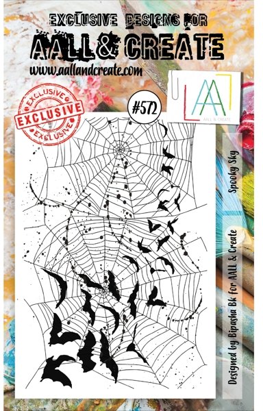 Aall & Create Aall & Create A6 Stamp # 572 - Spooky Sky