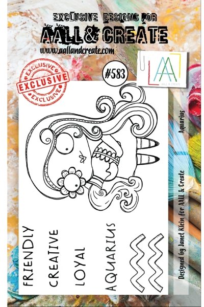 Aall & Create Aall & Create A7 Stamp # 583 - Aquarius
