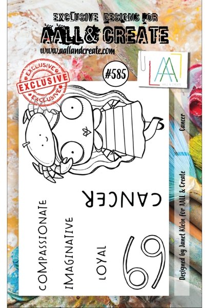 Aall & Create Aall & Create A7 Stamp # 585 - Cancer