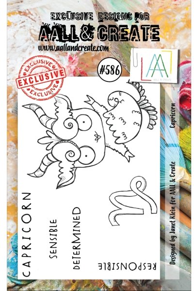 Aall & Create Aall & Create A7 Stamp # 586 - Capricorn