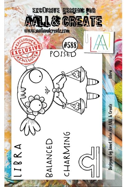 Aall & Create Aall & Create A7 Stamp # 588 - Libra
