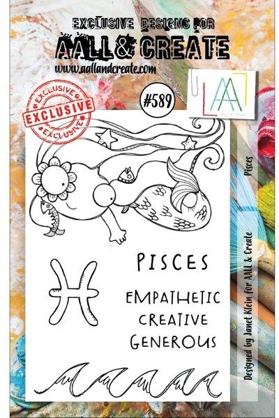 Aall & Create Aall & Create A7 Stamp #589 - Pisces