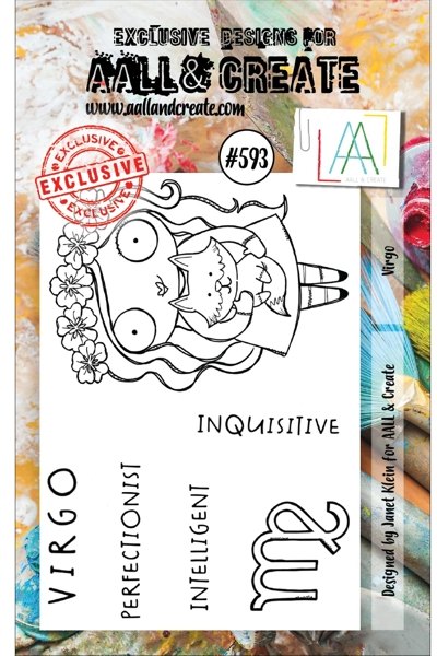 Aall & Create Aall & Create A7 Stamp # 593 - Virgo