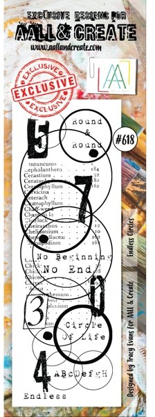 Aall & Create Aall & Create Border Stamp #618 - Endless Circles