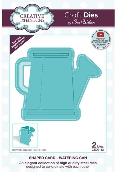 Creative Expressions Creative Expressions Sue Wilson Shaped Cards Watering Can Craft Die