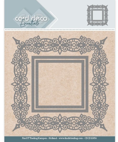 Card Deco Card Deco Essentials Aperture Dies - Swirls Square CDCD10056