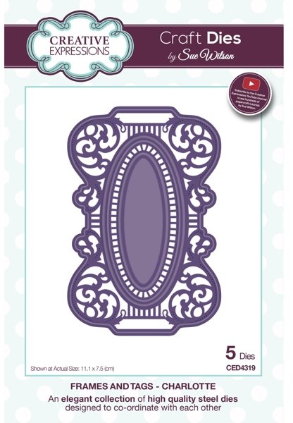 Creative Expressions Sue Wilson Craft Dies Frames & Tags Charlotte - CLEARANCE