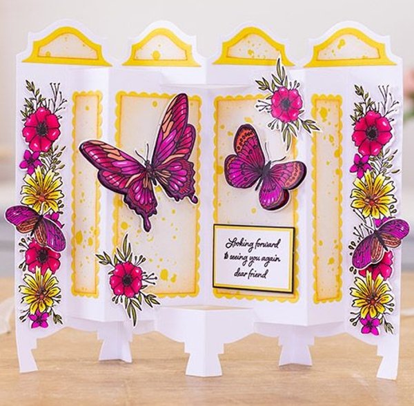 Butterfly Trellis Creative Expressions Stamps To Die For 
