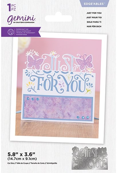 Crafter's Companion Gemini Everyday Word Edge'ables Die - Just For You