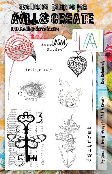 Aall & Create Aall & Create A5 Stamp #564 - Key Botanicals