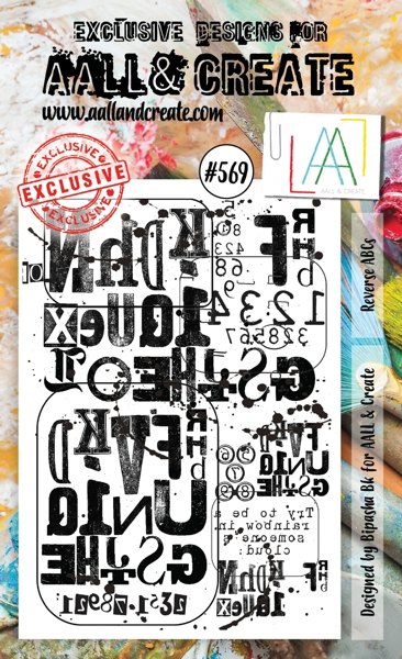 Aall & Create Aall & Create A6 Stamp #569 - Reverse ABCs