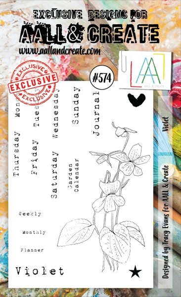 Aall & Create Aall & Create A6 Stamp #574 - Violet
