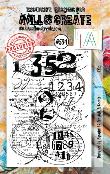 Aall & Create Aall & Create A7 Stamp #594 - 123s