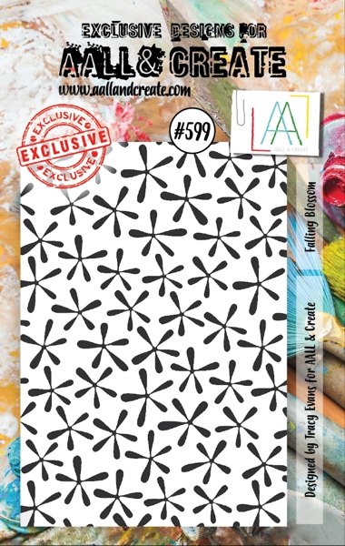 Aall & Create Aall & Create A7 Stamp #599 - Falling Blossom