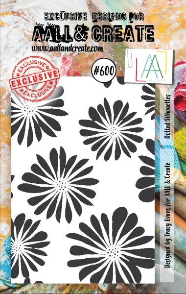 Aall & Create Aall & Create A7 Stamp #600 - Dotted Silhouettes