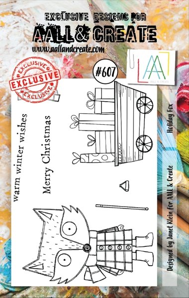 Aall & Create Aall & Create A7 Stamp #607 - Holiday Fox
