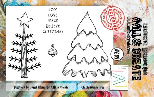 Aall & Create Aall & Create A7 Stamp #609 - Oh Christmas Tree