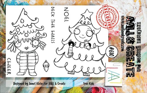 Aall & Create Aall & Create A7 Stamp #610 - Tree Kids