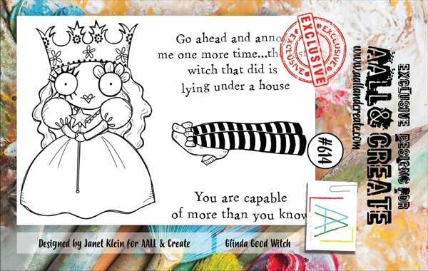 Aall & Create Aall & Create A7 Stamp #614 - Glinda Good Witch