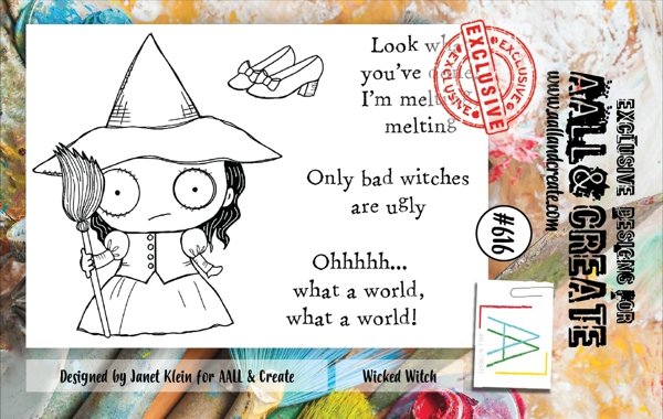 Aall & Create Aall & Create A7 Stamp #616 - Wicked Witch