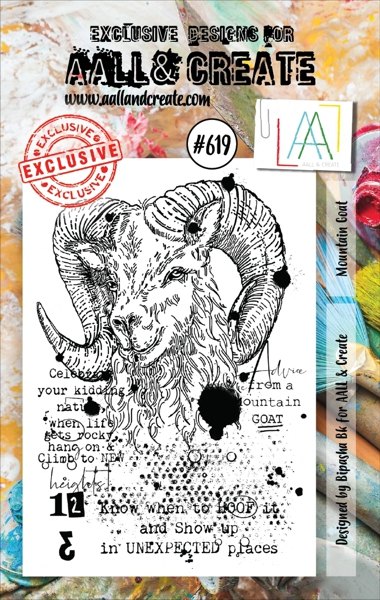 Aall & Create Aall & Create A7 Stamp #619 - Mountain Goat