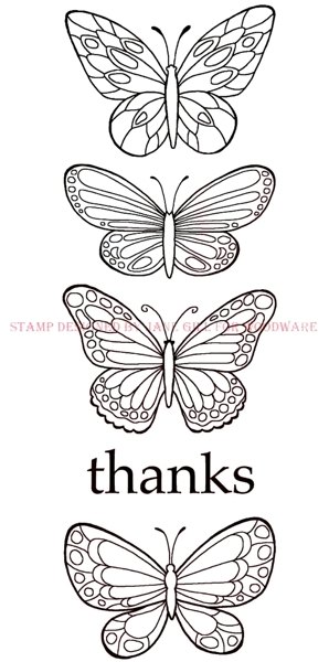 Woodware Woodware Clear Magic Singles Butterflies Stamp