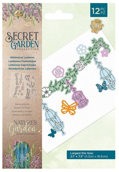 Nature's Garden Secret Garden - Stamp and Die - Whimsical Lanterns