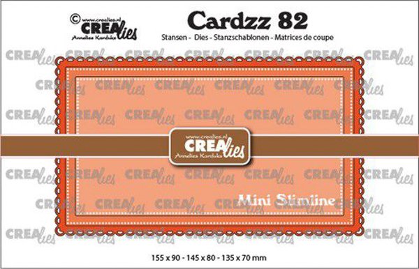 Crealies Cardzz no 82 Mini Slimline B CLCZ82