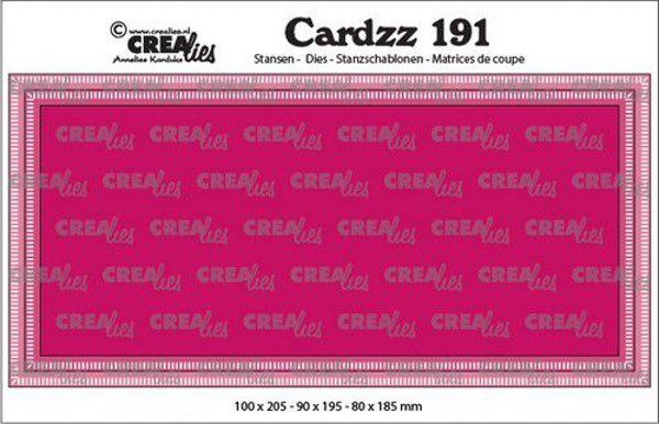 Crealies Cardzz no 191 Slimline K CLCZ191