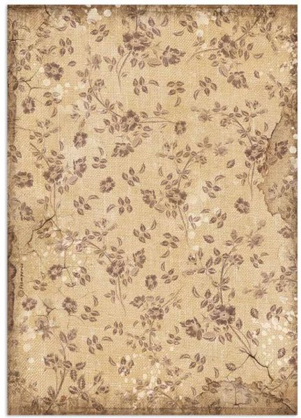 Stamperia Stamperia A4 Rice Paper Lady Vagabond Lifestyle Floral Texture DFSA4652 – 5 for £9.99