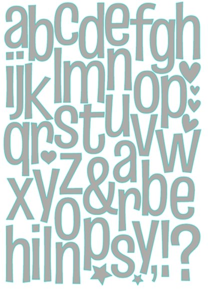 Julie Hickey Julie Hickey Sweet Pea Lowercase Alphabet Die Set JHD-CUT-1025