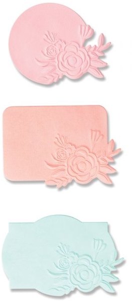 Sizzix Sizzix Switchlits Embossing Folder - Floral Label by Kath Breen 665736
